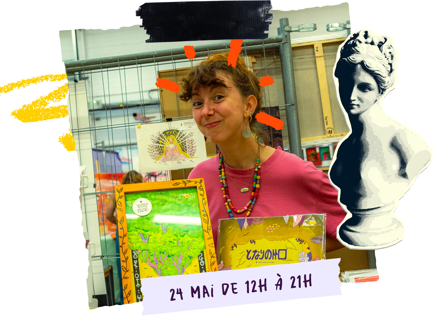 Image d'une personne devant son atelier