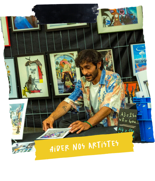 Image d'une personne devant son atelier